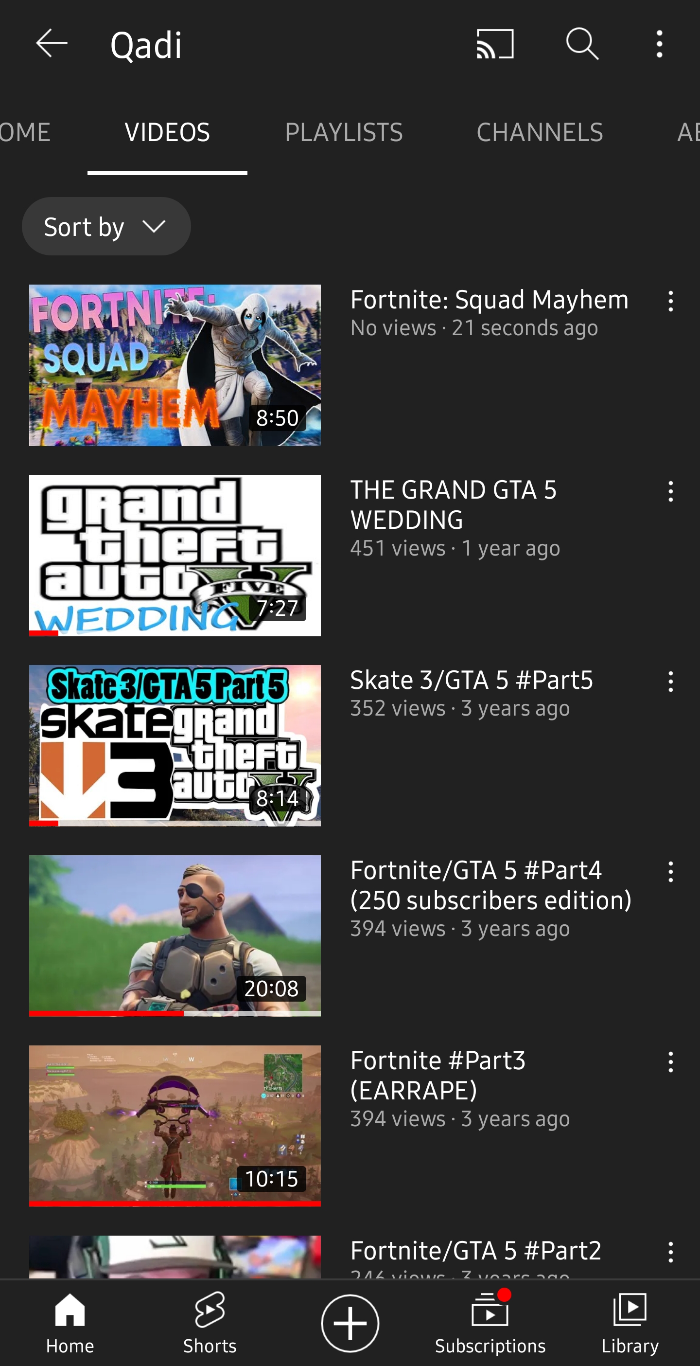 My youtube channel